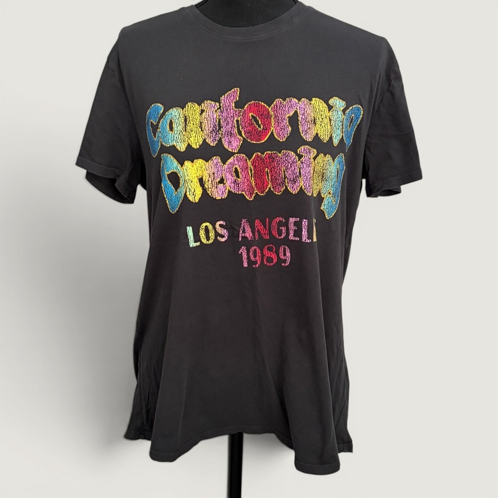 Show Me Your Mumu California Dreaming LA 1989 Graphic Tee Womens Medium M
